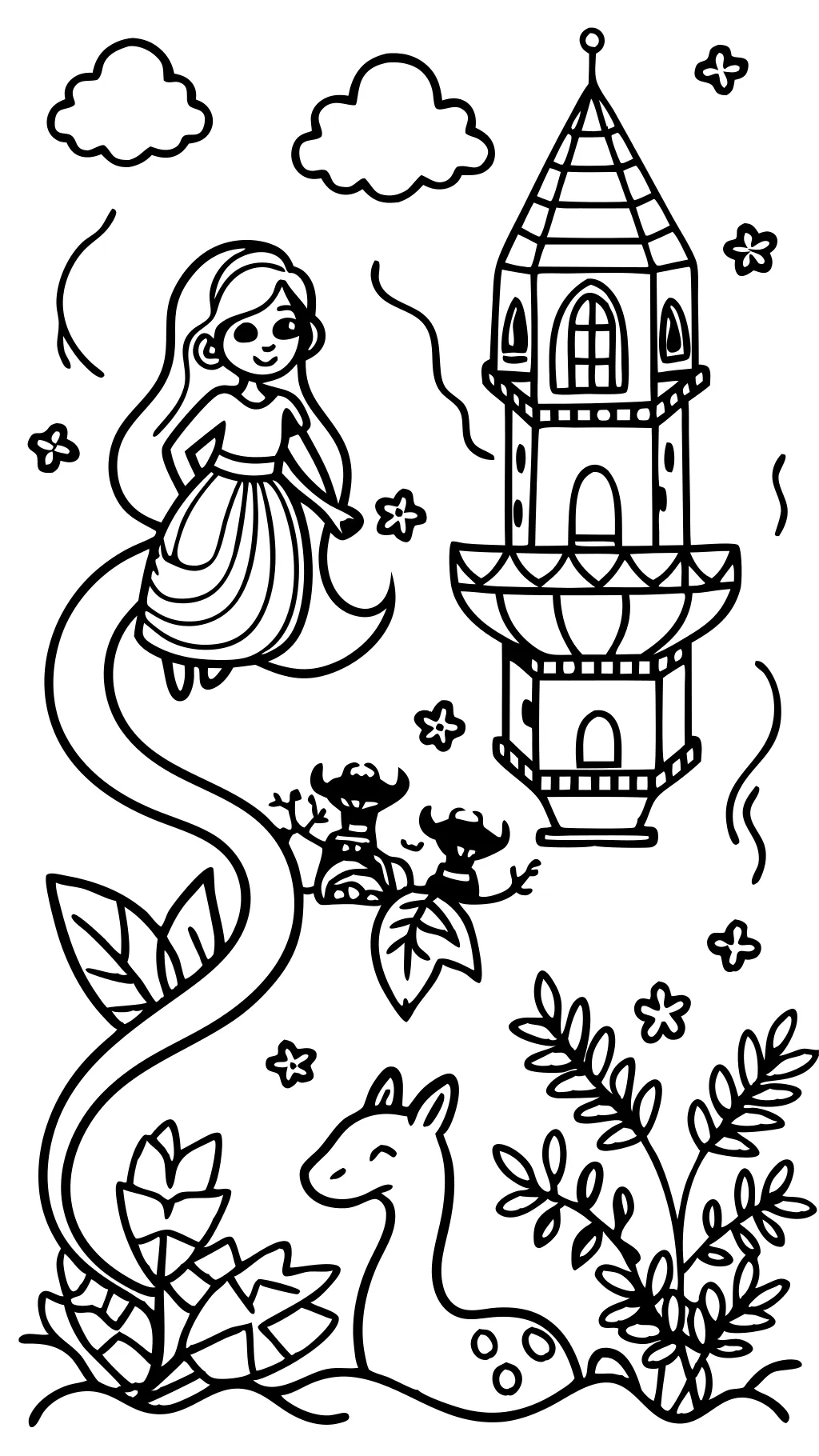 coloring pages tangled